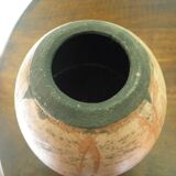 Artisanal pottery, terra sigillata vase, raku firing