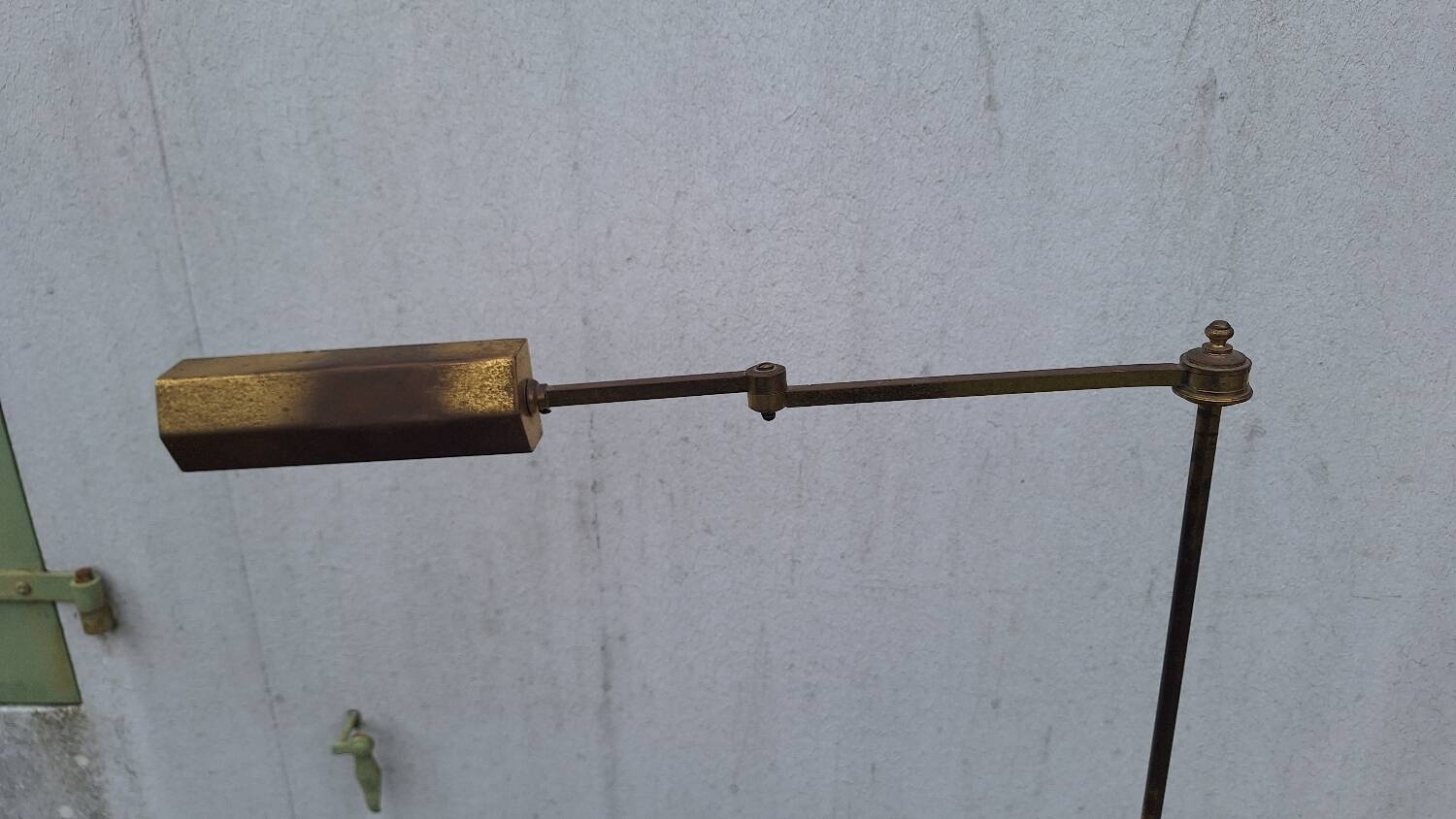 1970s brass floor lamp