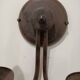 Pair of matte metal wall lights