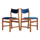 Set of two beech chairs, Danish design, 70s, made in Denmark