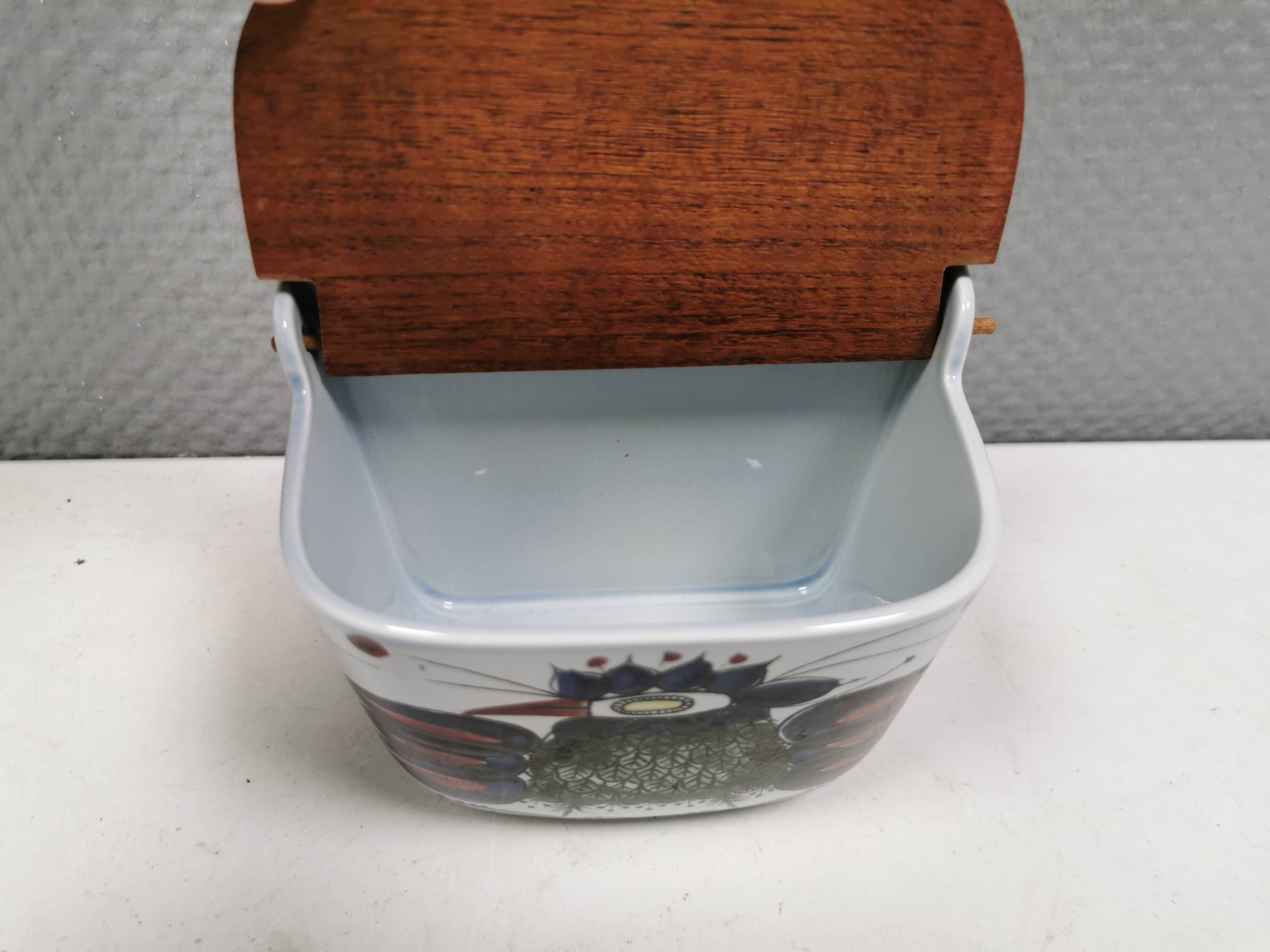 Aluminia Tenera salt cellar for Royal Copenhagen Denmark 1950-60s