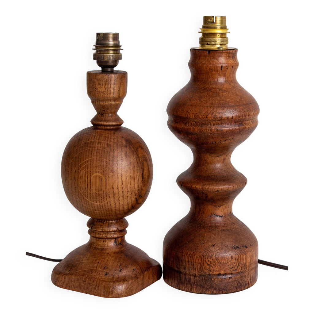 Lampe En Bois Tourné