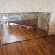 Large antique mirror with gilded decoration on engraved glass – Baroque style