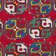 Ancient Uzbek Carpet Mixed Technique Flat Woven, Early 20th Century
