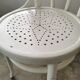 Set of 6 mismatched white chairs