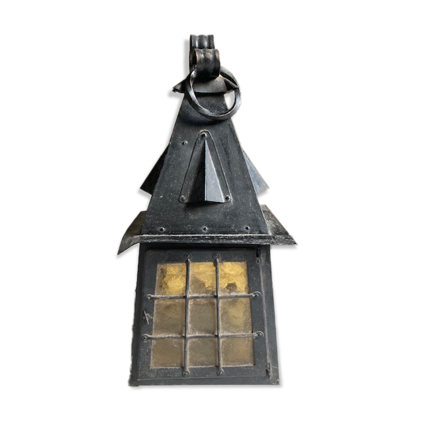 Wrought iron lantern