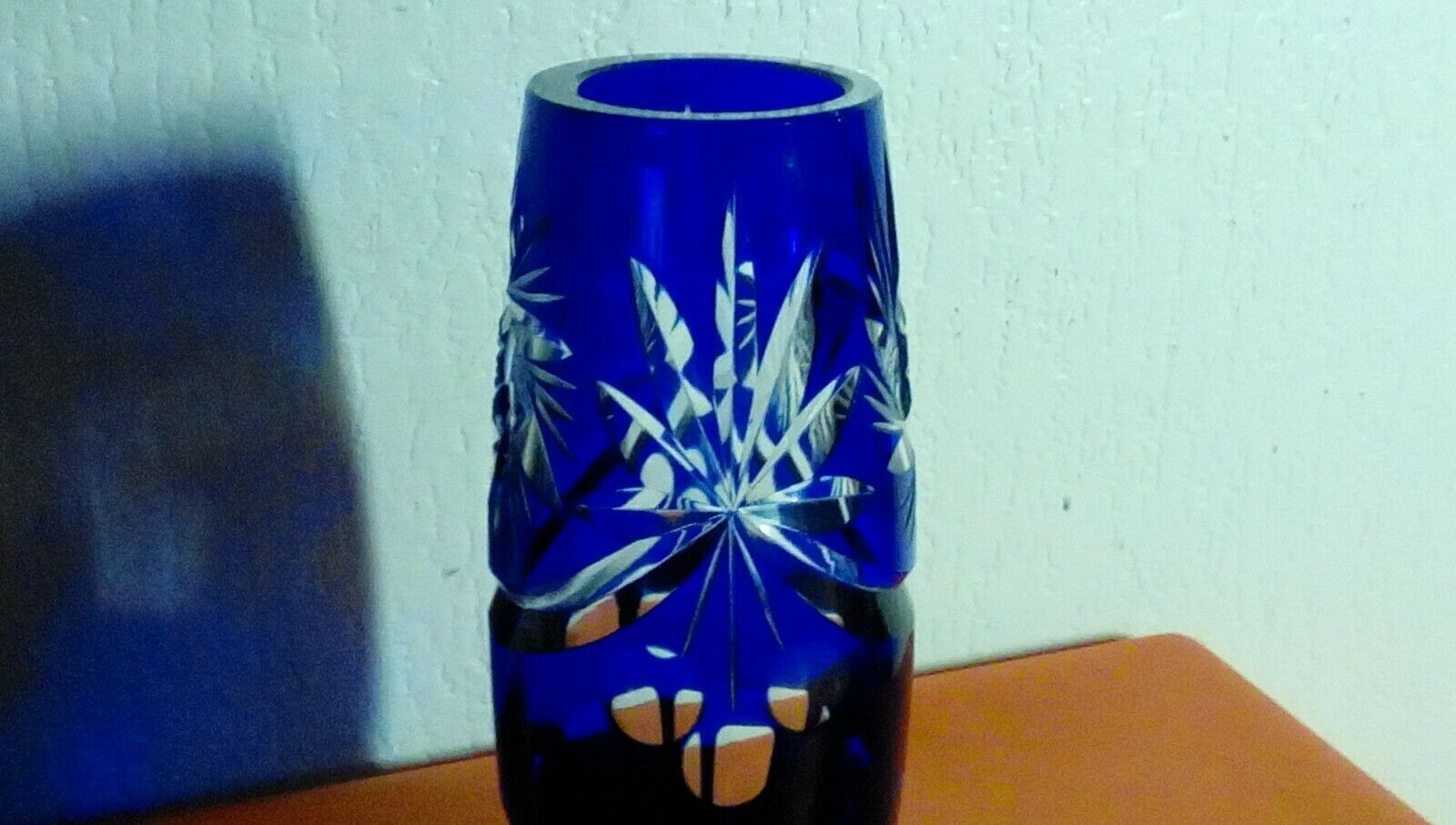 Crystal vase of boheme glass size