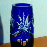 Crystal vase of boheme glass size