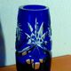 Vase en cristal de Boheme verre taille