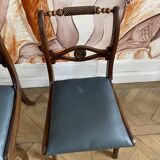 Pair of English Regency chairs