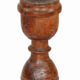 Bougeoir haut bois vieux teck patine d'origine ancien pied de charpoy lit indien