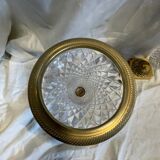 Paire de vases cristal et bronze XIX