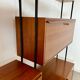 Ancienne étagère modulable  en teck et métal design scandinave des années 60 vintage