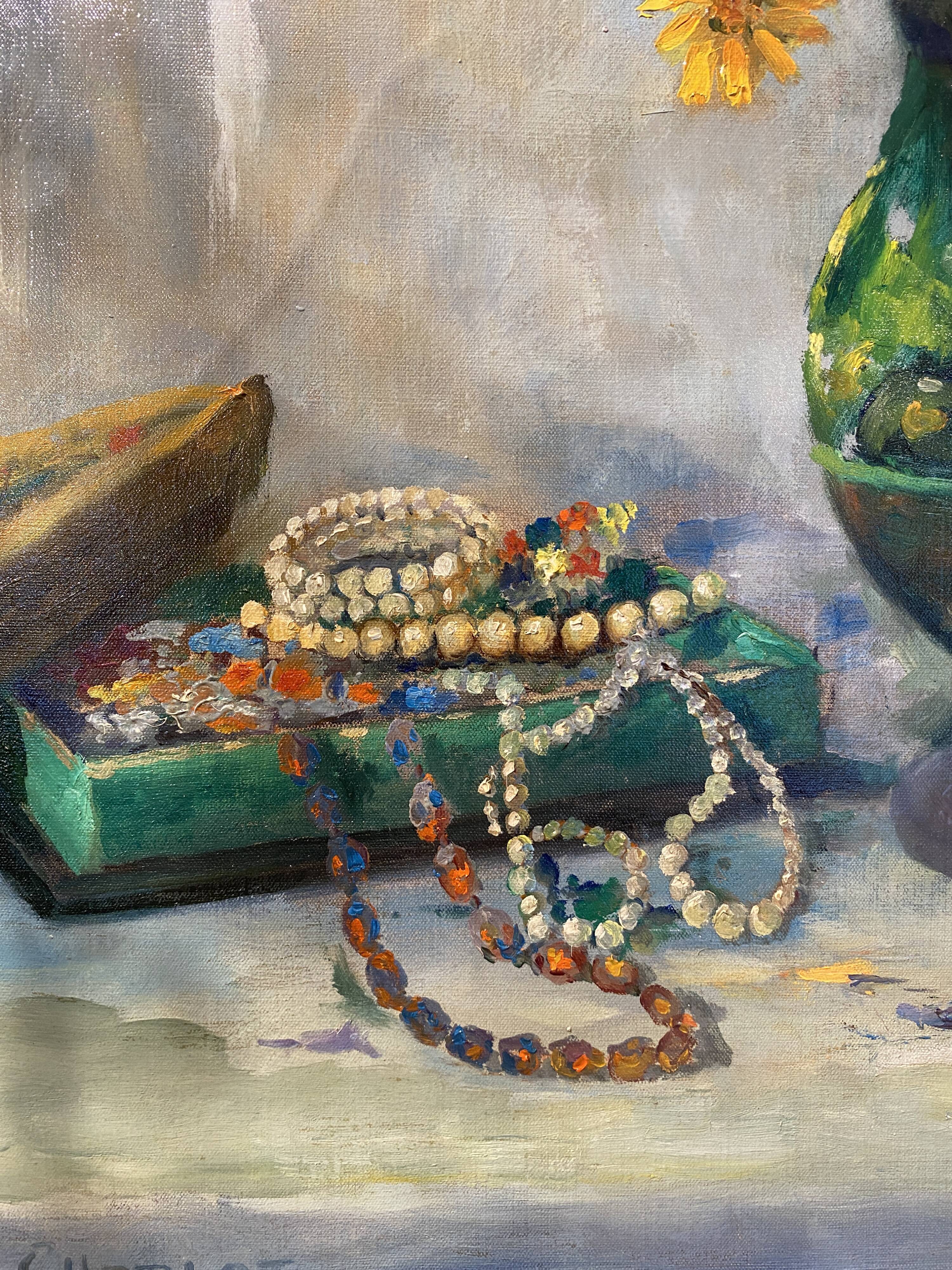 Tableau bouquet de fleurs par raymond charlot