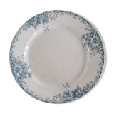 Round serving dish in iron earth