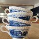 4 tasses anciennes Sté Céramique Maestricht Boerenhoeve bleues