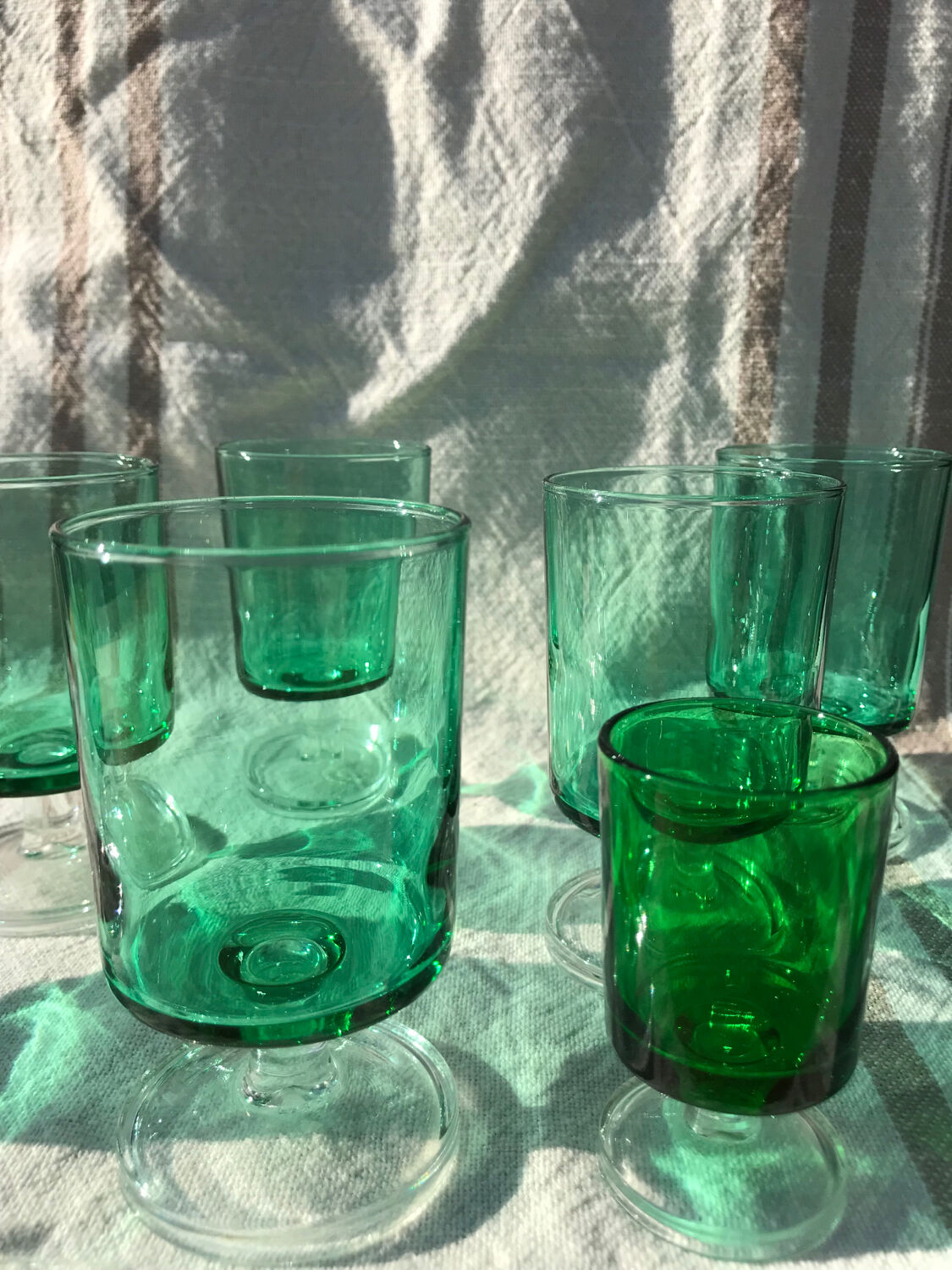 Ensemble de 6 verres à digestifs Suède / Cavalier Luminarc