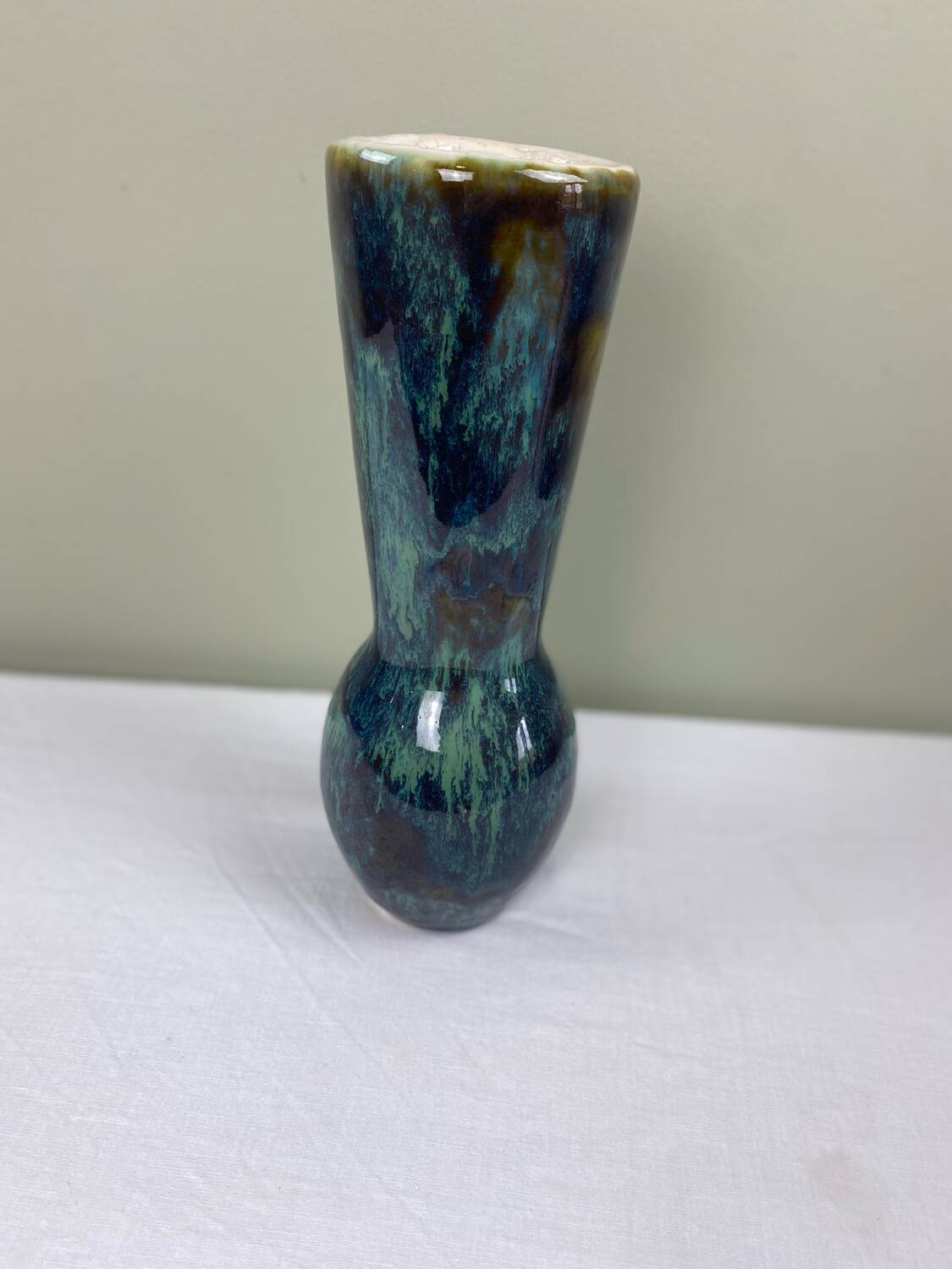 50s enamelled vase