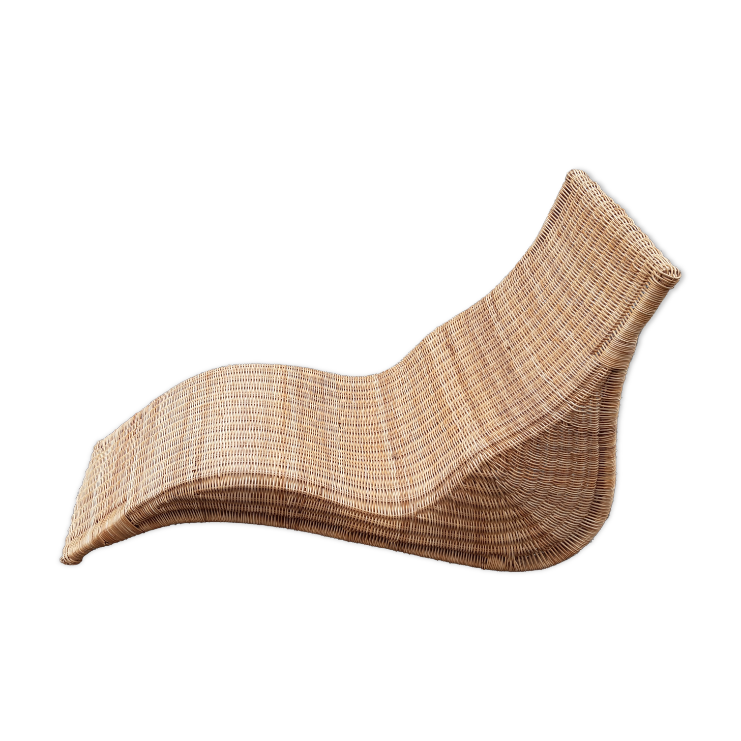 Chaise longue osier modèle Karlskrona Ikéa Selency