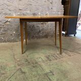 Vintage table oak feet compass