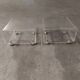 Set of two bedside tables, plexi sofa end, David Lange