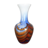 Large Vintage Pop Art Opaline Florence Vase Design 1970s, Italy
