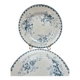 Set of 2 antique flat plates Terre de Fer – Hippolyte Boulenger & Cie – Roscoff model