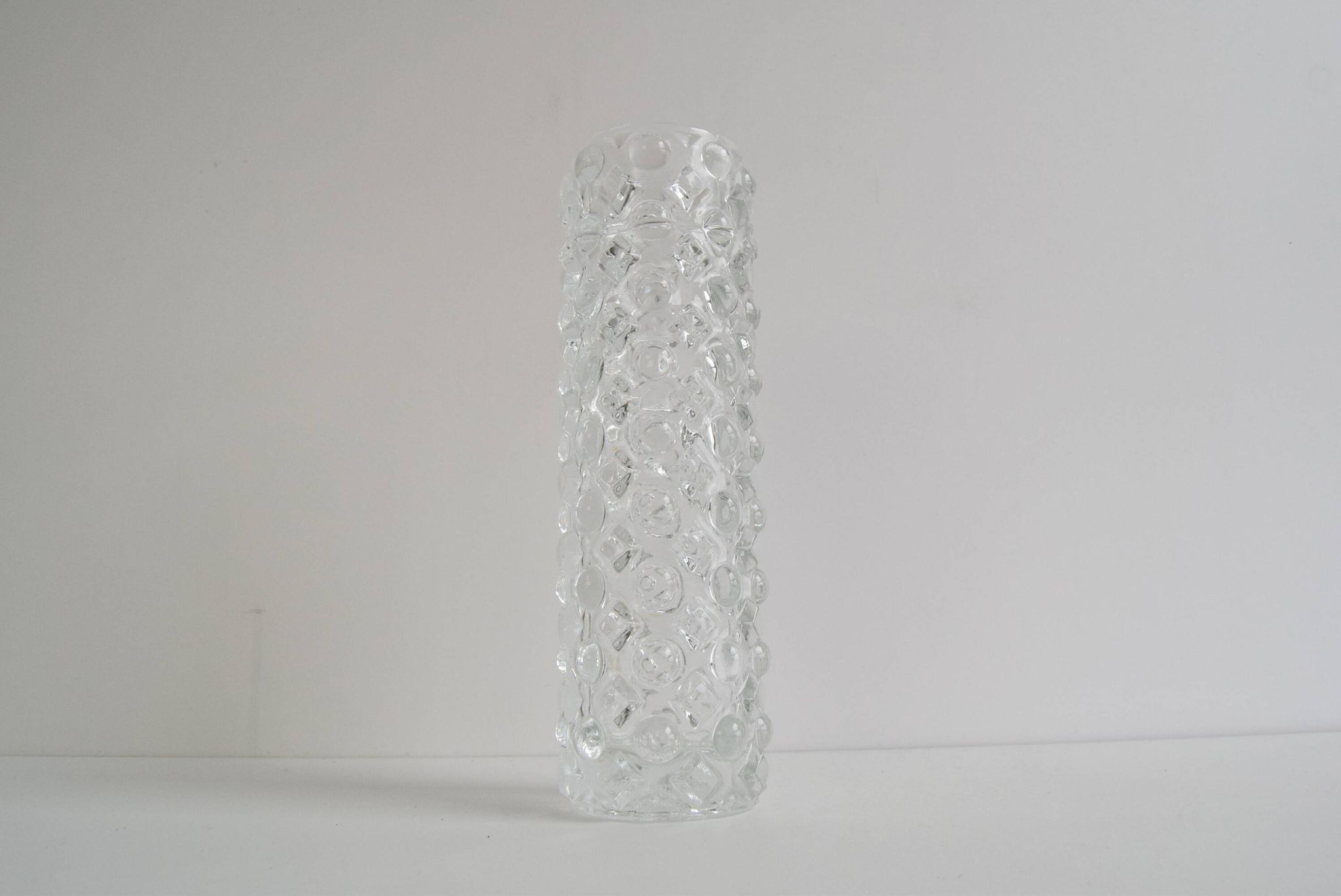 Vintage Glass Vase by Pavel Pánek for Sklo Union Libochovice, 1970's.