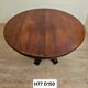 Large extendable round table – column base – Empire period / mahogany