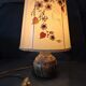 Lampe en grès et fleurs séchées atelier " Le Trident " Vallauris