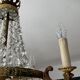 Balloon chandelier in bronze and grapevines 8 lamps