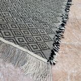 Moroccan rug, Handmade wool rug, Solid rug, Moroccan runner rug, zanafi runner