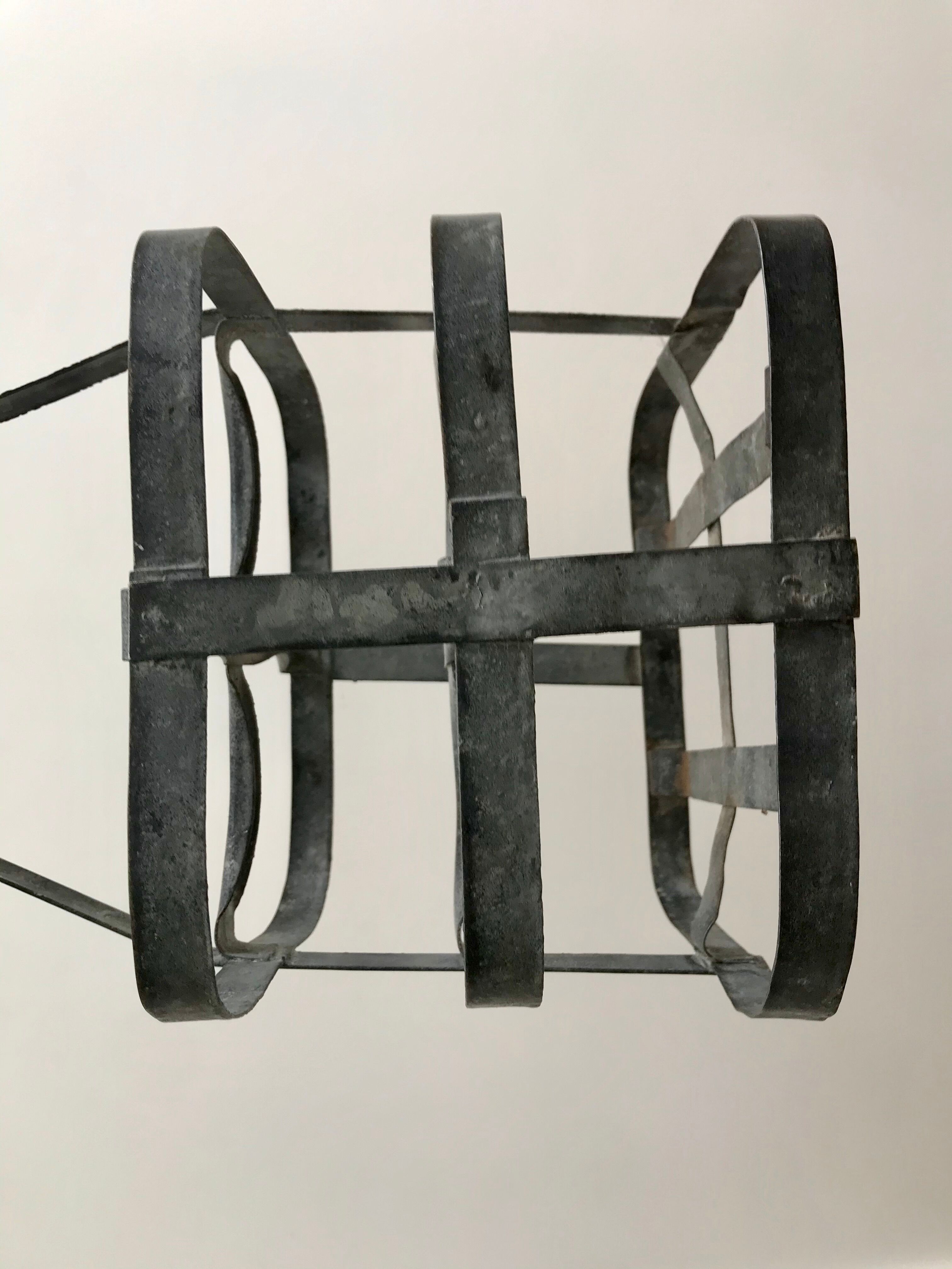Antique zinc bottle holder