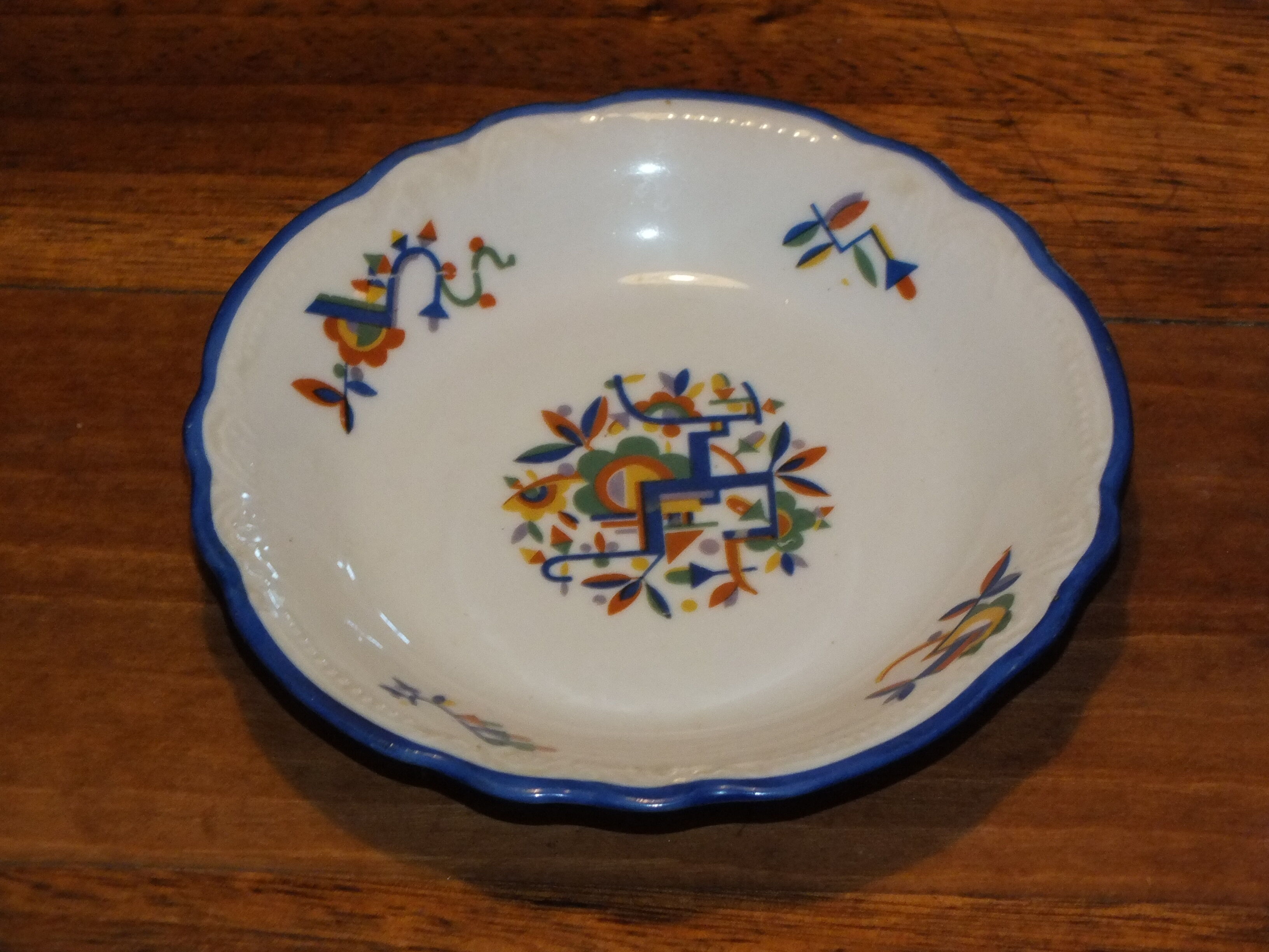Art Deco dessert service in Limoges Astral porcelain