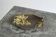 Art Deco leaf-shaped catchall in solid brass from the 1930s.