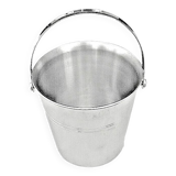 1960s Guy Degrenne Ice Bucket with Handle 18/10 Stainless Steel