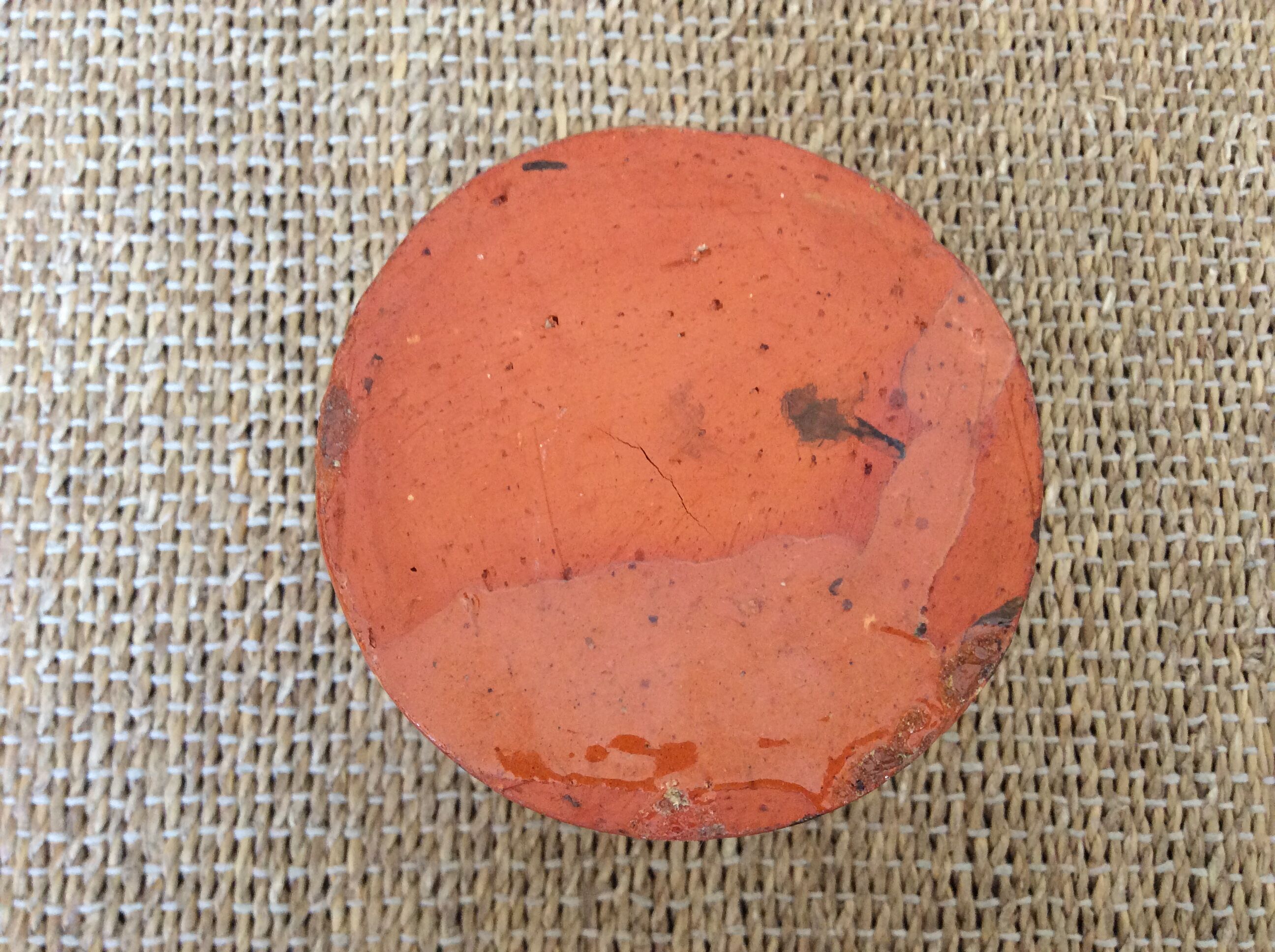 Glazed terracotta vase