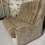 Vintage convertible armchair into a guest bed