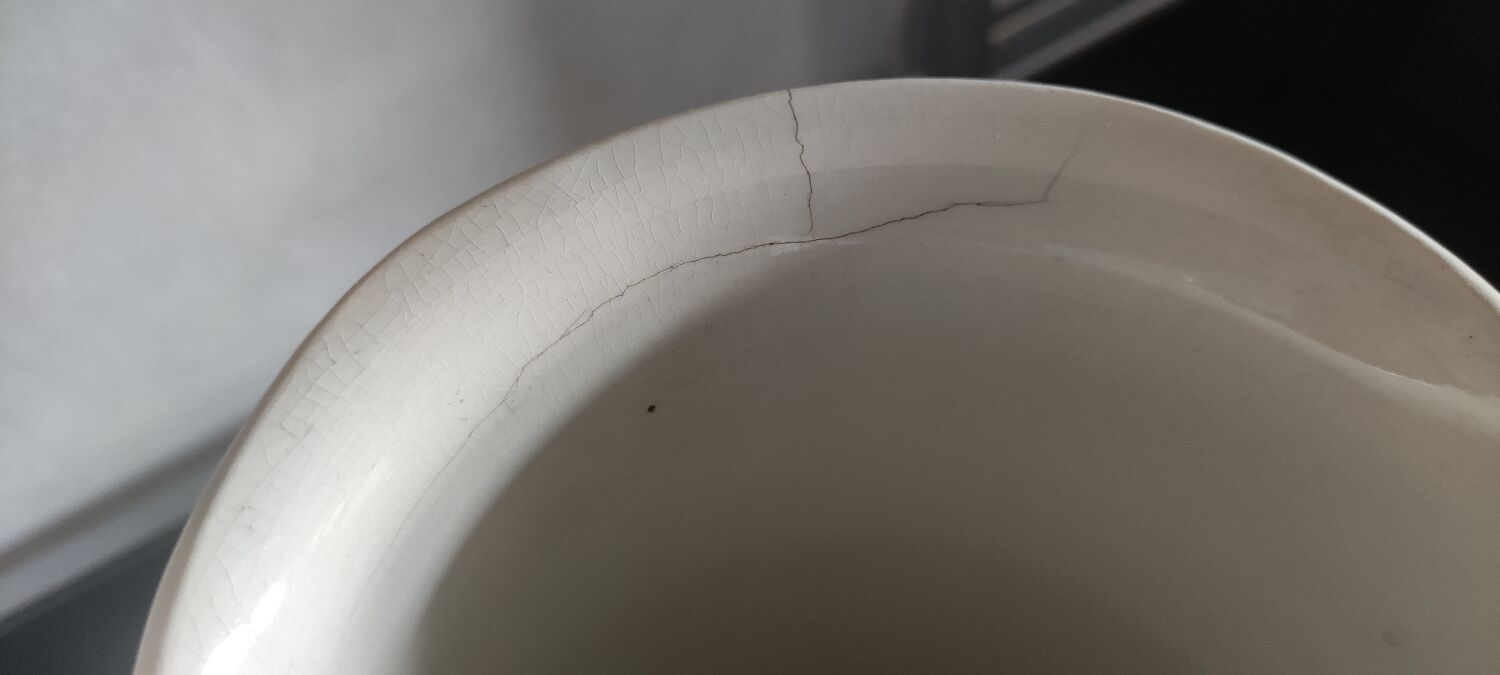 Art Deco toilet set Digoin Sarreguemines