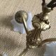 Ancient bronze chandelier 3 branches