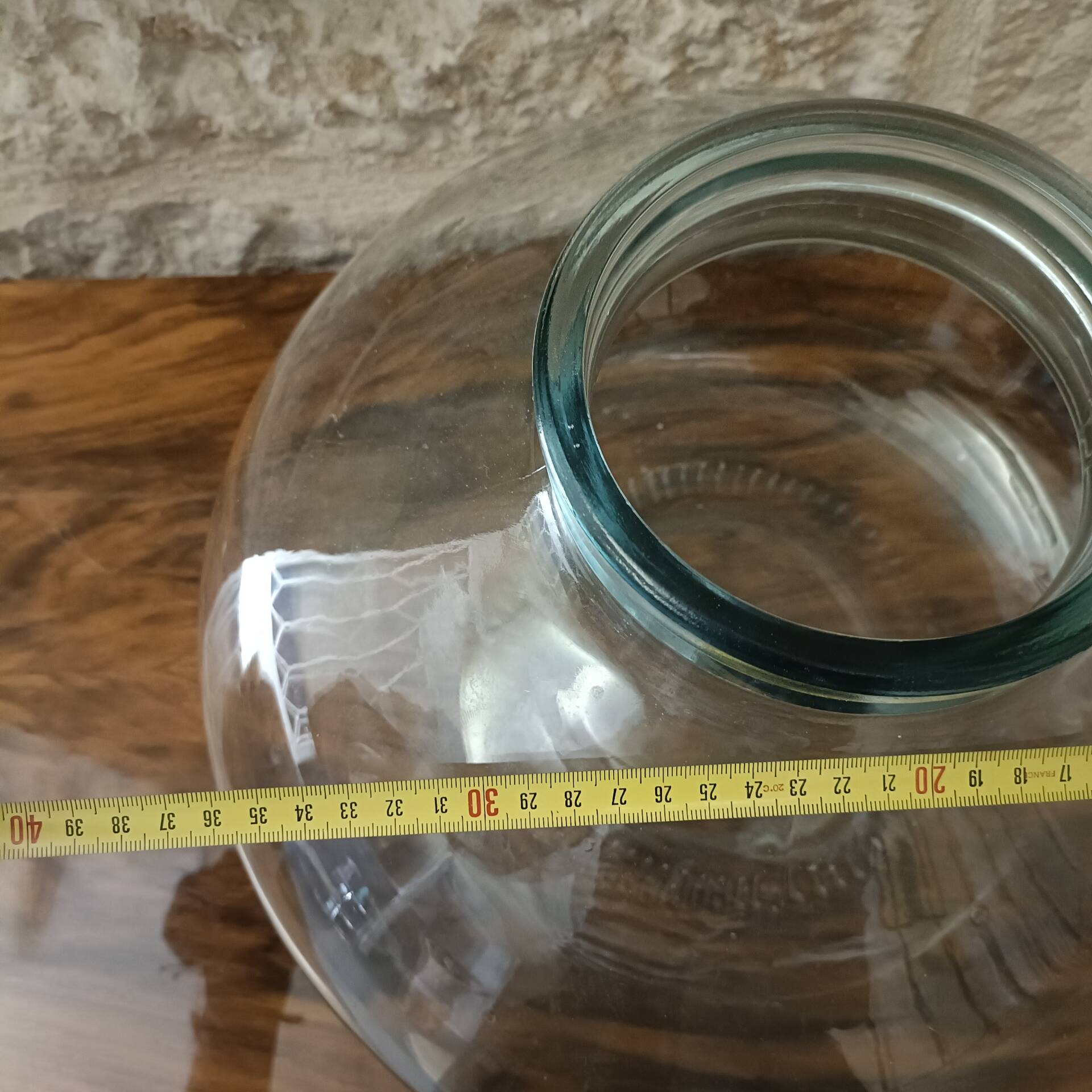 Grand vase, bonbonne en verre