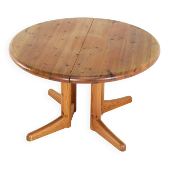 Table à manger ronde extensible en pin de design danois Vamdrup « Idom »