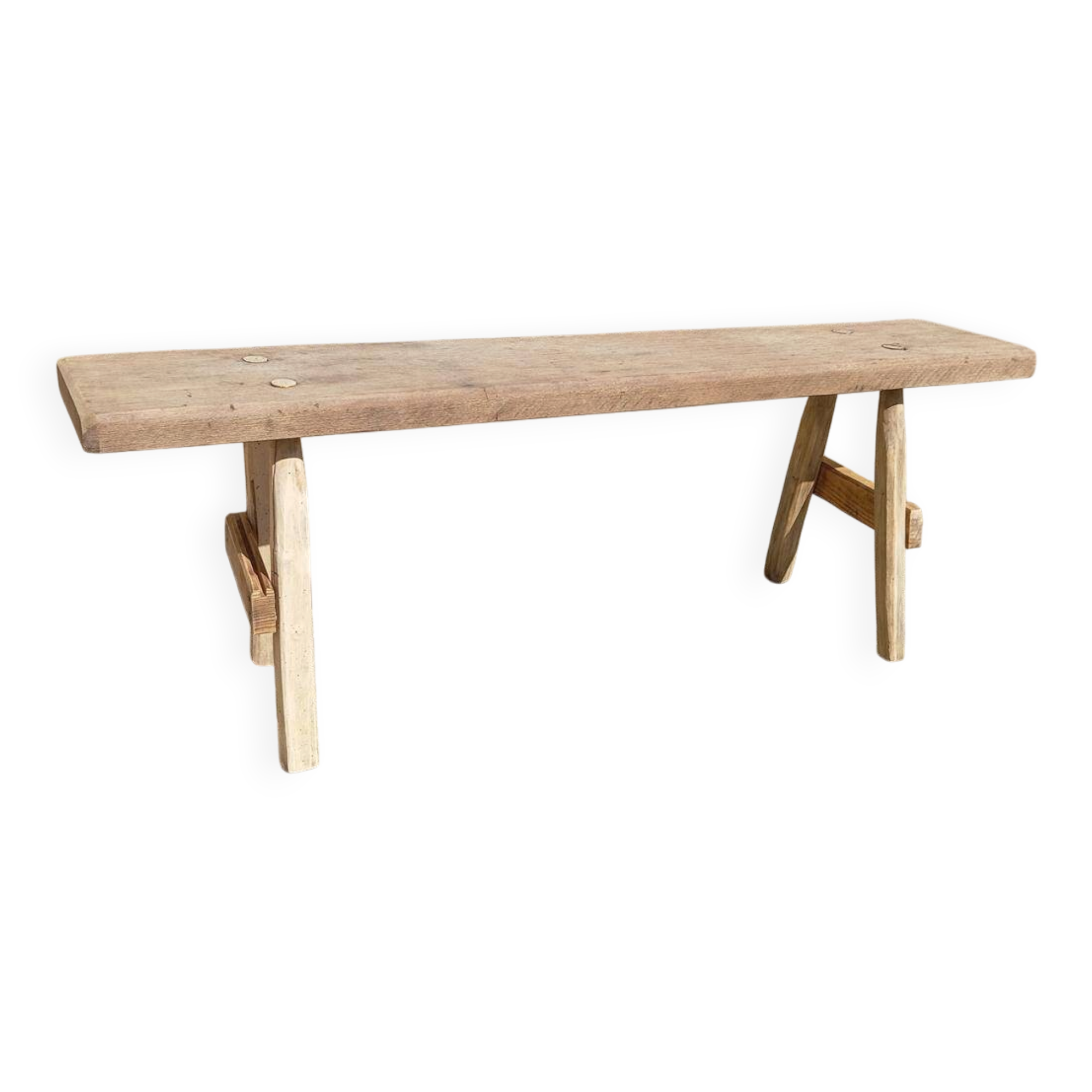 Small wooden bench