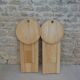 Pair of Adrian Reed wooden folding stools, 70s