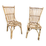 Pair of rattan chairs