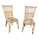 Pair of rattan chairs
