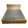 Bed frame with slatted base 200x140