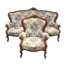 Baroque-style floral lounge