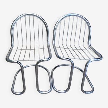 Chaises chrome