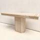 Travertine console 1960's Italy